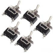 Resim Suofeng 5 Adet Spst Tipi Metal Anahtar, 2-pin On/off Fonksiyonu, 12v-230v Aralığında Uygulanabilir, Otomobil Ve Tekne İçin Uygun 