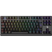 Resim Gamepower Eva 7 60M Mekanik 2.4 GHz Bluetooth 3 Mod Red Switch Türkçe Q 88 Tuş RGB Gaming Klavye Gamepower