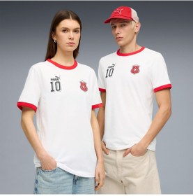 Resim Puma Future Archive Unisex Beyaz T-shirt 635368 Beyaz 
