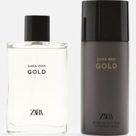 Resim Zara MAN GOLD EDT 90 ML (3.04 FL OZ) + DEODORANT SPRAY EDC 150 ML (5.07 FL OZ) 