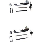 Resim Sharplace Ön L & R Dış Kapı Kolu Kilit ve Tuşları Kiti Için Vw Golf Mk1 Mk2 Için (Yurt Dışından) 