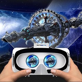 Resim VR Sanal Gerçeklik 3D Stereo VR Gözlük Kutusu, Cardboard Kulaklık için iOS Android (G06) için 