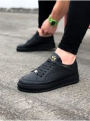 Resim WG Fashion Mp505 St Bağcıklı Ortopedik Yüksek/kalın Taban Erkek Sneaker Siyah 