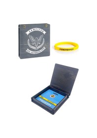 Resim Fenerbahçe Sarı Silikon Bileklik Hediyelik Ahşap Kutulu 001 