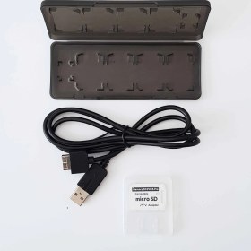 Resim Pop Konsol PS Vita 1000 Aksesuar Set Vita Oyun Kutusu Vita Kablo Sd2Vita Adaptör Vita Fat Kasa Uyumlu 