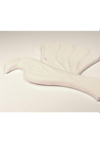 Resim Kuş Seramik Bisküvi Boyanabilir Obje (Ham Ürün) 