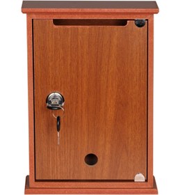 Resim SELENA Ahşap Posta Kutusu Anahtarlı Ceviz 
