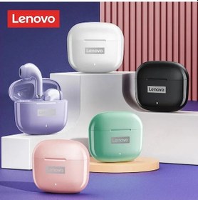 Resim Siyah % 100 Lenovo Resmi Thinkplus Kablosuz Kulaklık Lp40 Pro Bluetooth 5.3 Tws Kulaklık Uzun Pil Ömrü Stereo Müzik Kulaklık 
