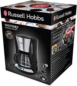 Resim Russell Hobbs 24030-56 Victory Programlanabilir Kahve Makinesi, 1100 W, Paslanmaz Çelik 