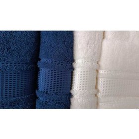 Resim Özdilek Colourist Aile Bornoz Seti - Lacivert - Krem Krem - Lacivert 