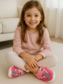 Resim gigigiyim Fil Baskılı Kız Çocuk Panduf 