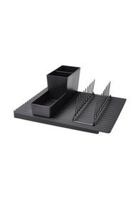 Resim Ikea 3 Parça Bulaşıklık Bulaşık Tablası Çatal Tabaklık Siyah 