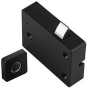 Resim Createtech Küçük Boyutlu, 20 Parmak İzi Kayıtlı, 1 Milyon Açma Ömrü Şarj Edilebilir Kilit Sistemi 