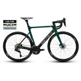 Resim Carraro Fire 1.3 Ucı Aero Yol Bisikleti 51 Cm 24 Vites Metalik Yeşil -mat Siyah 