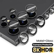 Resim 1 Set SamSung Galaxy S25 S24 S23 S22 Ultra S25 S24 Plus S23+ S24 FE S23 FE için Kamera Lens Koruyucu Film, Ultra HD 9H Temperli Cam Metal Bireysel Halka Kapak, Kolay Kurulum, Çizilmez, Kılıf Dostu 