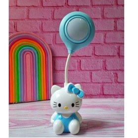 Resim Hediye Vakti Sanrio Hello Kitty Tasarımlı Şarzlı Çocuk Odası Masa Lambası 