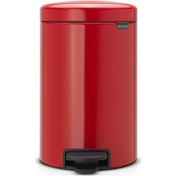 Resim Brabantia Newicon Passion Pedallı Çöp Kutusu 12 L Kırmızı 
