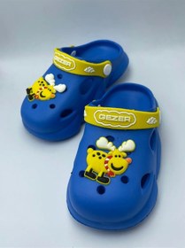 Resim Gezer Kaydırmaz Taban Erkek Çocuk Terlik Geyik Mavi Sarı 001 