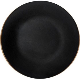 Resim Lava Döküm Yuvarlak Servis Tabağı Ve Kayın Servis Ahşabı. Çap Ø 21cm.-bordo Bordo 