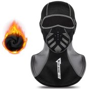 Resim Batı Bisiklet Rüzgar Geçirmez Kayak Kar Maskesi Termal Tam Yüz Kapüşonlu Motosiklet Kayak Snowboard Bisiklet 