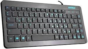 Resim Everest KB-410 Siyah USB Q Mini Klavye 