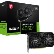 Resim MSI Rtx 4060 Tı Ventus 2x Black 16G Oc 16GB Geforce RTX4060TI Gddr6 128BIT HDMI 3xdp 16X Ekran Kartı 