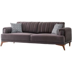 Resim Storish Bolero Üçlü Koltuk Baskılı Antrasit 