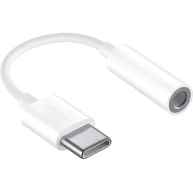 Resim Type-C (Usb C) To 3.5mm Aux Dönüştürücü Adaptör Kulaklık Dönüştürücü Beyaz 