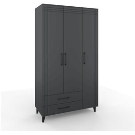 Resim Teo Gardırop - Antrasit 