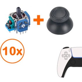 Resim 10 Adet Ps5 Analog Motoru Ve Başlık Topuz Set 