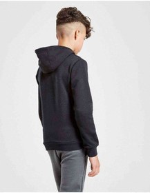 Resim I Dont Swim I Fly Baskılı Unisex Çocuk Kapüşonlu Siyah Sweatshirt Siyah 