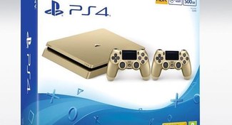 Resim PS4 500GB Gold + DS4 Gold 