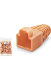 Resim Skygo RJ45 Konnektör Papuç - 100 Adet Turuncu (ND2432 / Poşet Paket) 