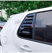 Resim Vw Golf 4 İçin Kelebek Cam Vizörü Kaplaması Piano Black 