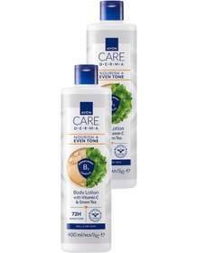 Resim Avon Care Derma Nourish + Even Tone Vücut Losyonu 400ml İkili Paket 