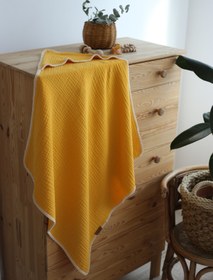 Resim Mujo Baby&Kids 4 Katlı Müslin Kundak - % 100 Pamuk - Hardal 
