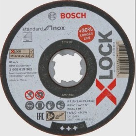 Resim Bosch Xlock Inox Kesici 115X1X22,23 mm 