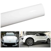 Resim Jeemson Beyaz Araba Renk Değiştirme Folyo - Parlak Pvc Koruyucu Filmi, Kırılma Ve Pas Koruma, 152x30 Cm Boyutunda 