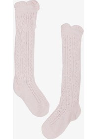 Resim Katamino Kız Bebek File Çorap Fiyonklu 6-24 Ay, Pembe-pembe Pembe 