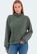 Resim VIEWER Oversize Kadın Sweatshirt Haki 