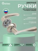 Resim Galileo Yuvarlak Rozetli İç Mekan Kapı Kulpları 265475238 