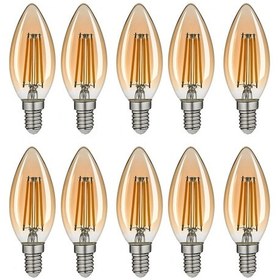 Resim Ba3 4w E14 Amber Led Ampul 300lm 2400k 10 Adet 