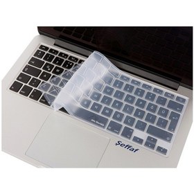 Resim Apple Uyumlu MacBook Klavye Koruyucu Air Pro Uk-eu İngilizce Eski Usb'li Model 2008/2017 İle Şeffaf 