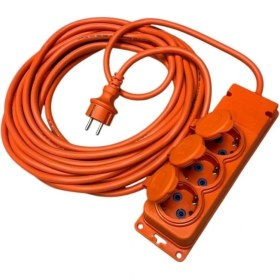 Resim Uzatma Kablosu – 20 Metre, 3x2,5mm Kablo Kesiti, IP44 Su Sıçrama Koruması, Seyyar Prizli, Dış Mekan ve Iç Mekan Kullanımı Için 3WAY-20325-F 