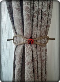 Resim Braçol Kanat Perde Tokası Tül Perde Tutucu Perde Süs Uğur Böceği İle Uğur Gelsin 