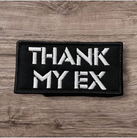 Resim Ex Patch Thank My Nakış Peç Arma - 10x5 Cm 