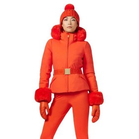 Resim Goldbergh Giselle Faux Border Kadın Turuncu Kayak Ceketi 