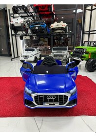 Resim Poyraz Akülü Tabletli Audi Q5 Akülü Araba 12v 0-6 Yaş Özelplaka Lacivert 