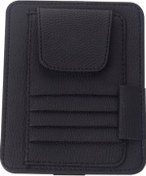 Resim Vizör Depolama Güneşlik Kol Cüzdan Pu Deri Depolama Kılıfı Gözlük Kartlar Düzenleyici Klipsler Tutucu 