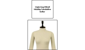 Resim Manken İstanbul 36 Beden Yarım Bacak Yüksek Kalite Tekerlekli Döküm Ayak Kollu Profesyonel Prova Mankeni 